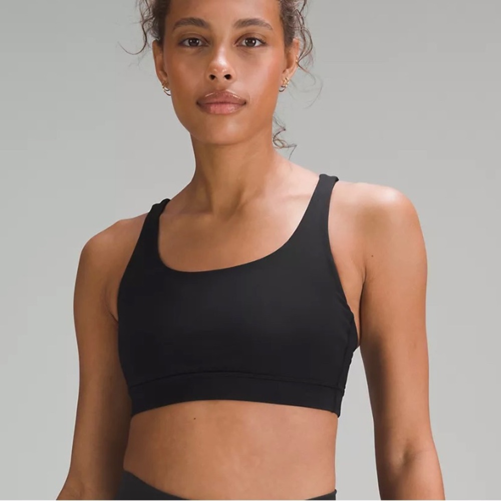 lululemon Energy Bra
Medium Support, black. I *think* size 8. I am a 36 C/D cup